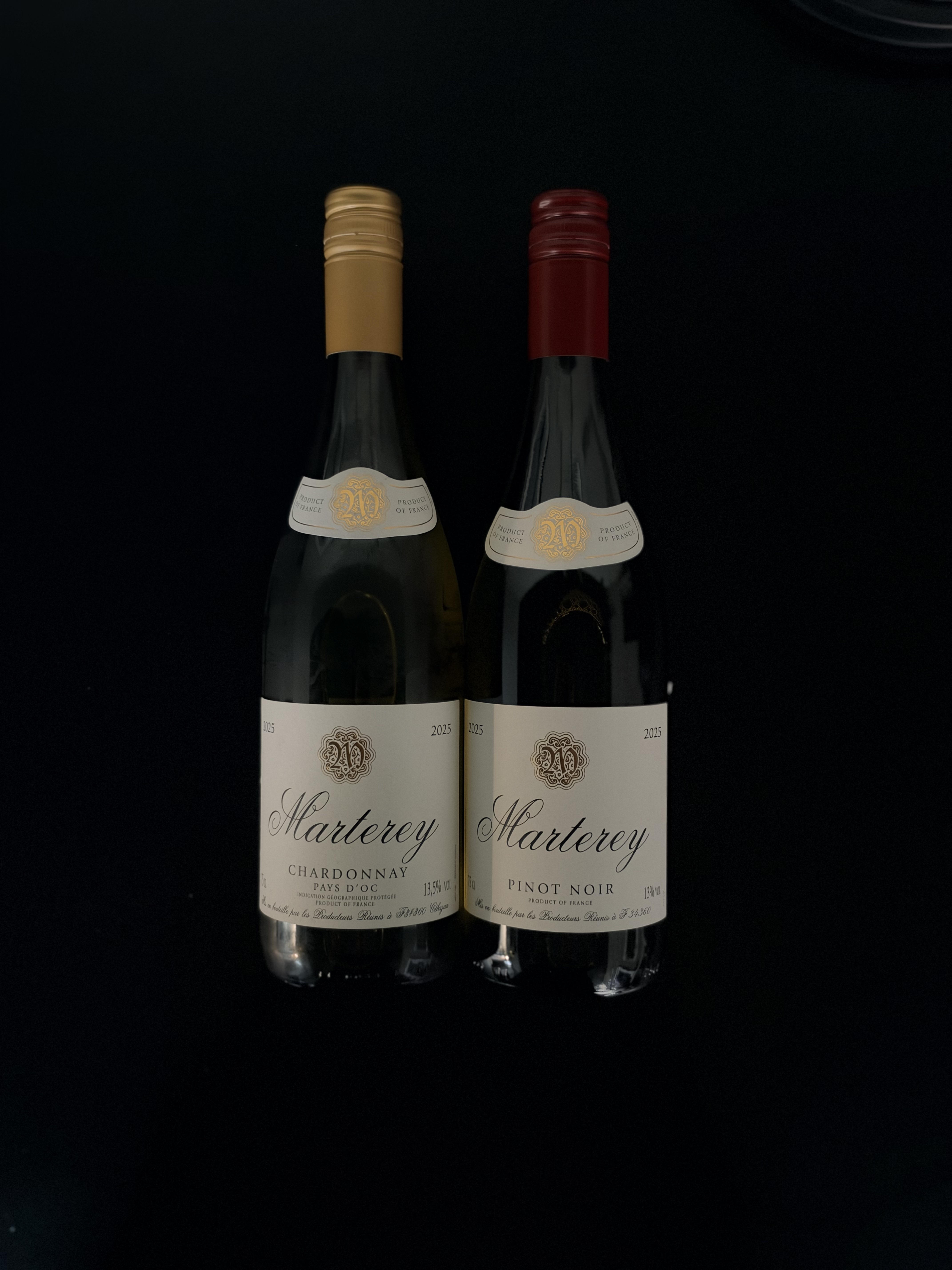 Marterey Chardonnay og Marterey Pinot Noir